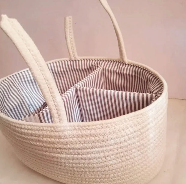 Woven Baby Diaper Basket