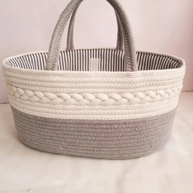 Chic Woven Diaper Organiser