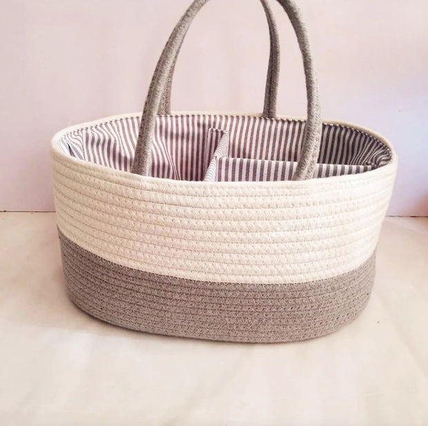 Chic Woven Diaper Organiser