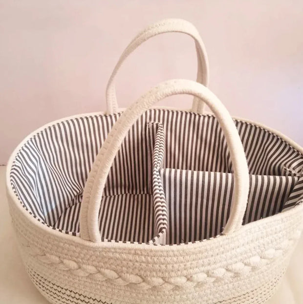 Woven Baby Diaper Basket